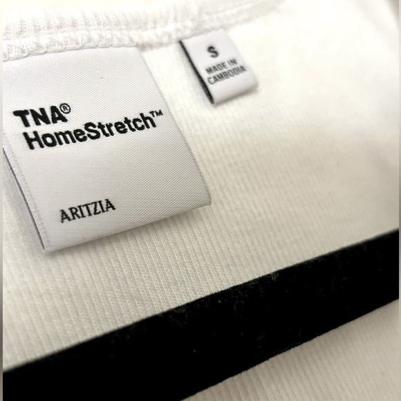 White Homestretch Squareneck Tank - Picture 3 of 4